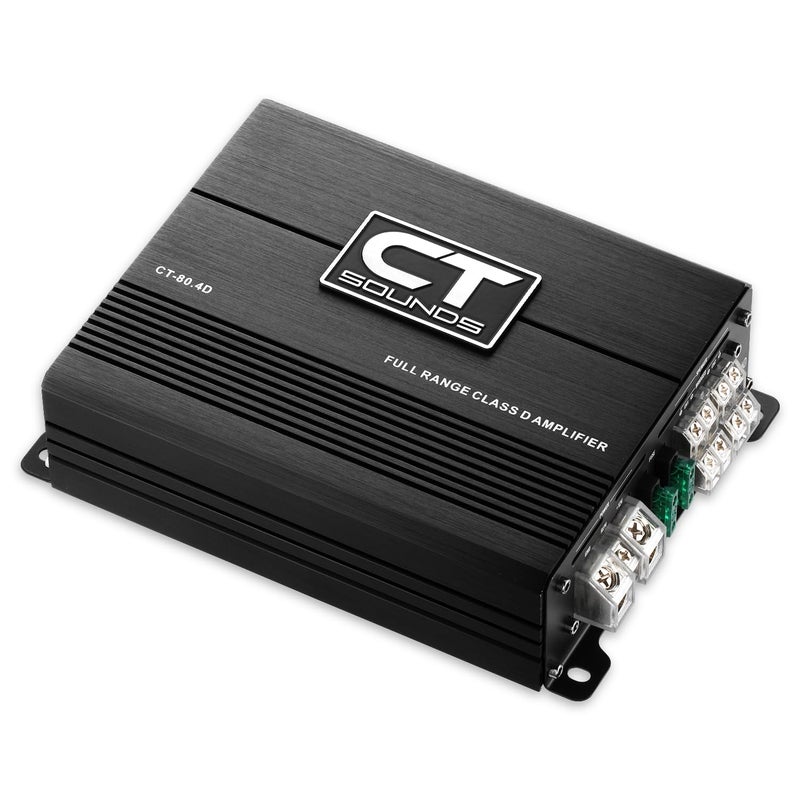 CT Sounds مضخم صوت السيارة CT Sounds CT-80.4D كامل النطاق فئة D 4 قنوات، 480 واط RMS - Image 3